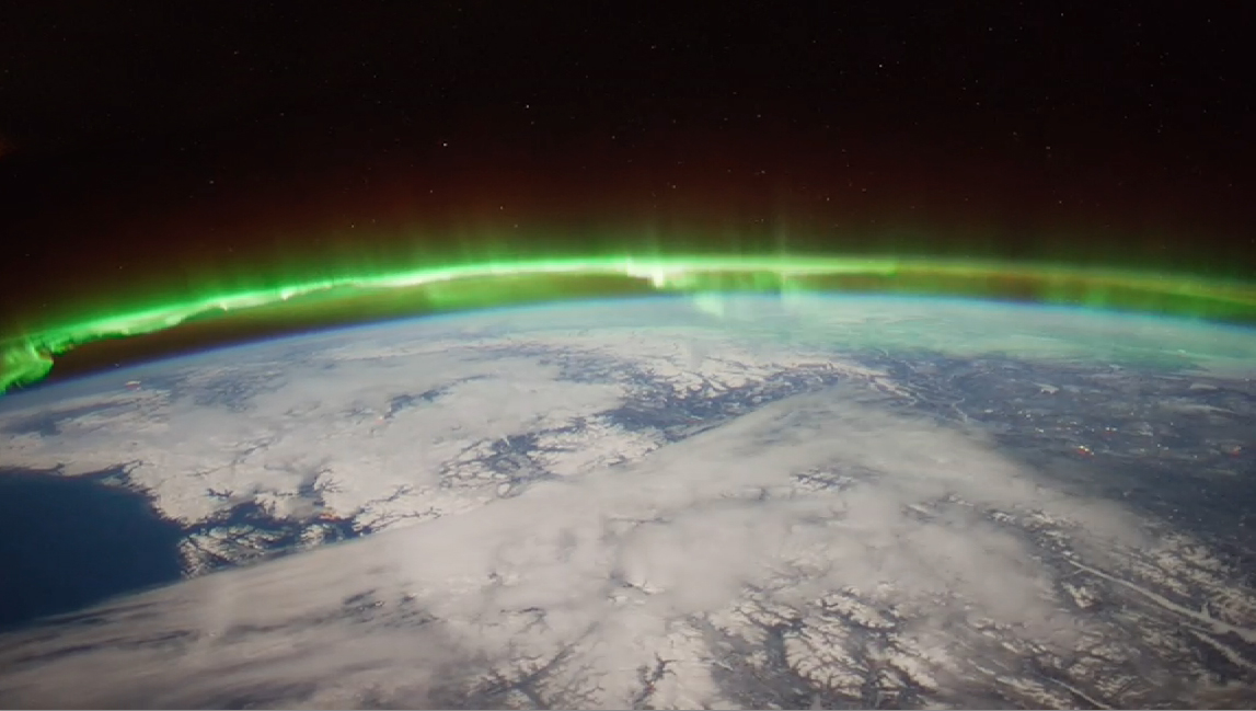 aurora oval over the Earth