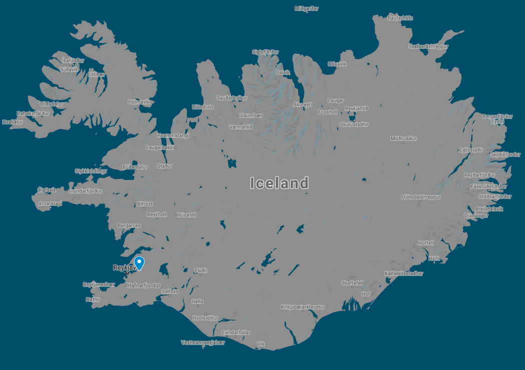 map of mosfellsbæer